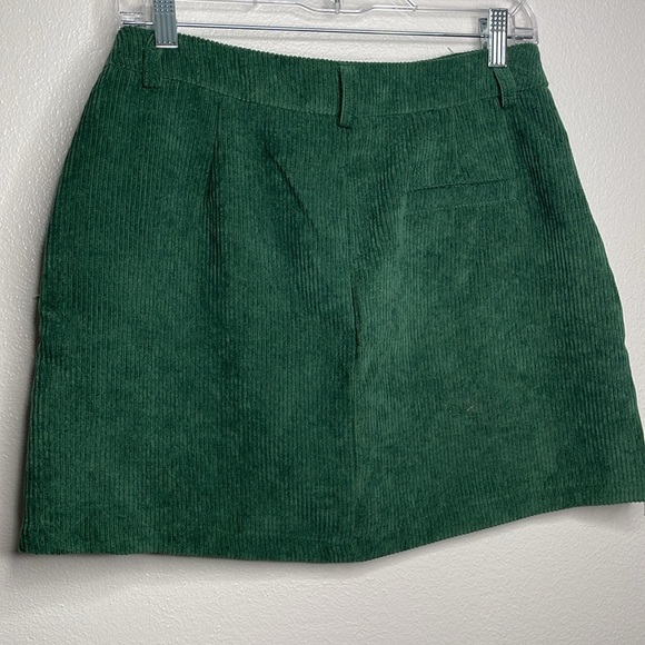 Green cider corduroy skirt M - Picture 4 of 5